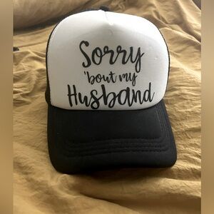 Custom hat-SORRY MY HUSBAND 🤷🏼‍♀️